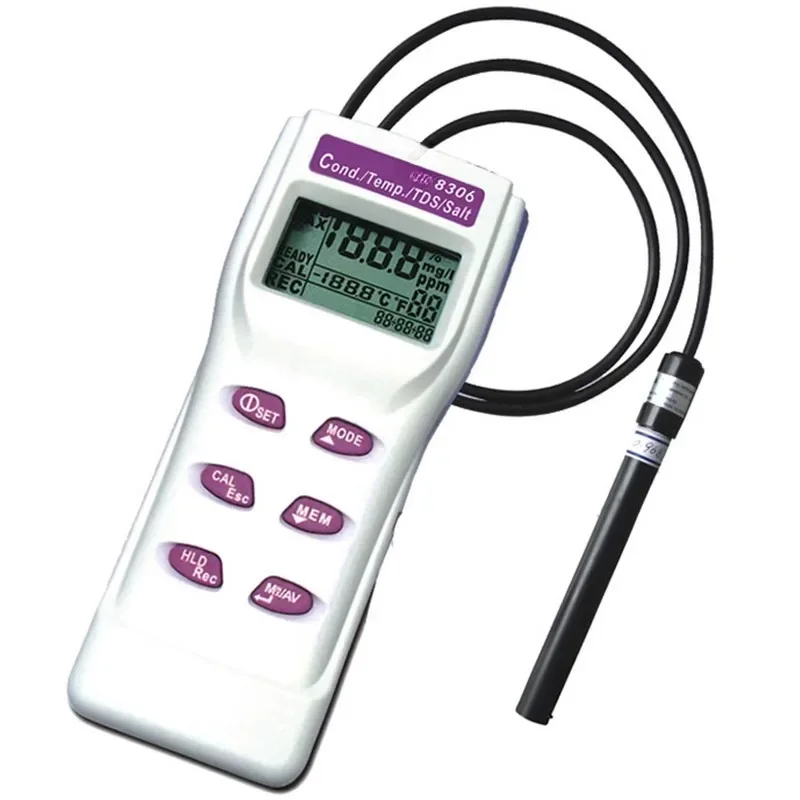 Multifunctional high-precision salinity meter, conductivity TDS detector, water quality analyzer