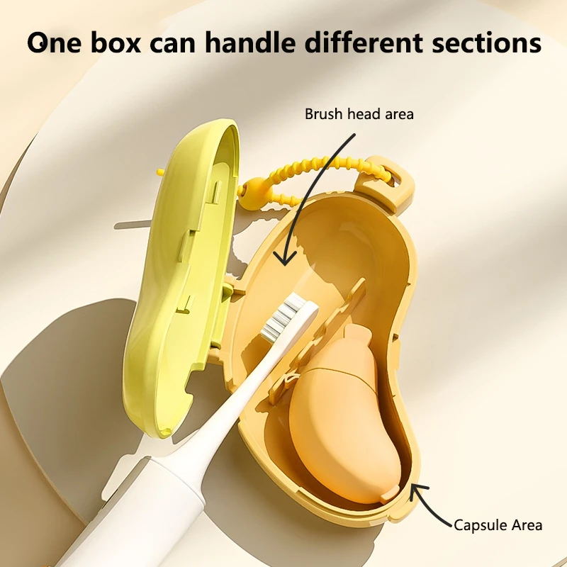 Banana Toothbrush Protective Cap Must-have Portable Toothbrush Holder Brush Cap Case Compact And Convenient Hiking Camping