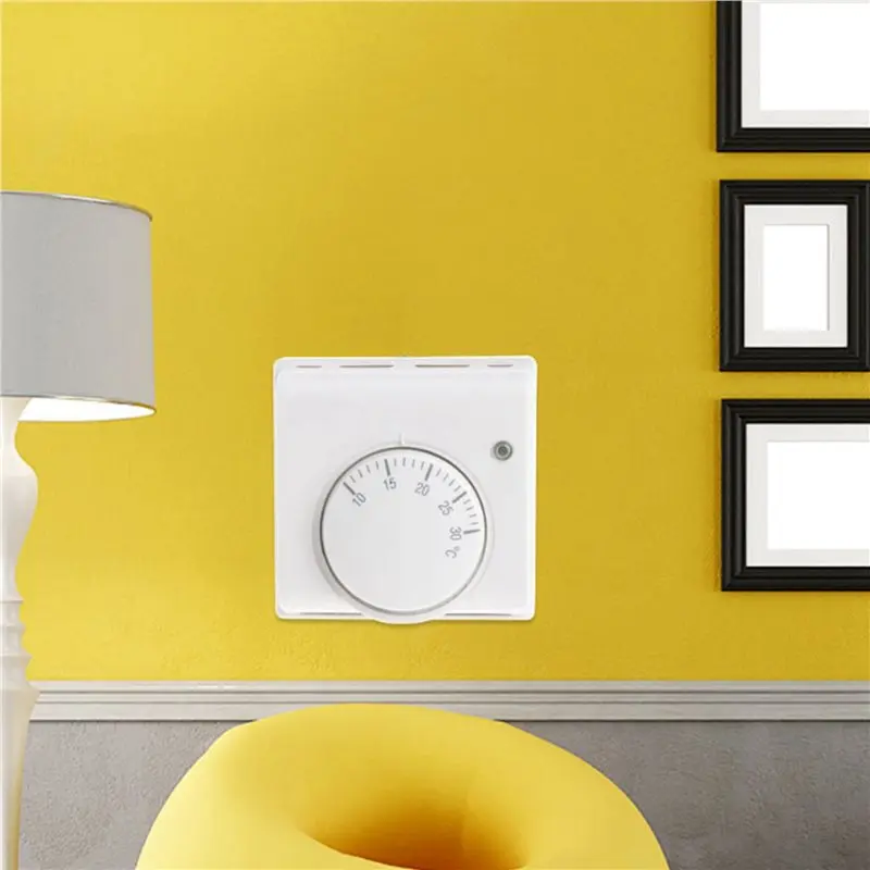 Cost Effective 2X Room Floor Temperature Controller Mechanical Central Heating Thermostat 220V AC Mechanical Thermostat