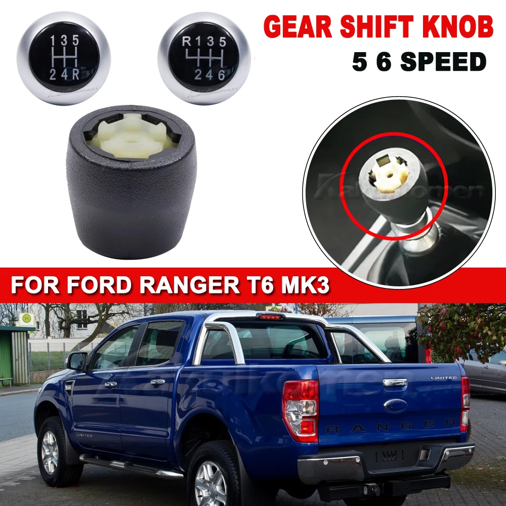 Manueller 5-6-Gang-Schaltknauf oder -abdeckung für Ford Ranger T6 2.2 3.2 AB39-7J407-AC 5362393