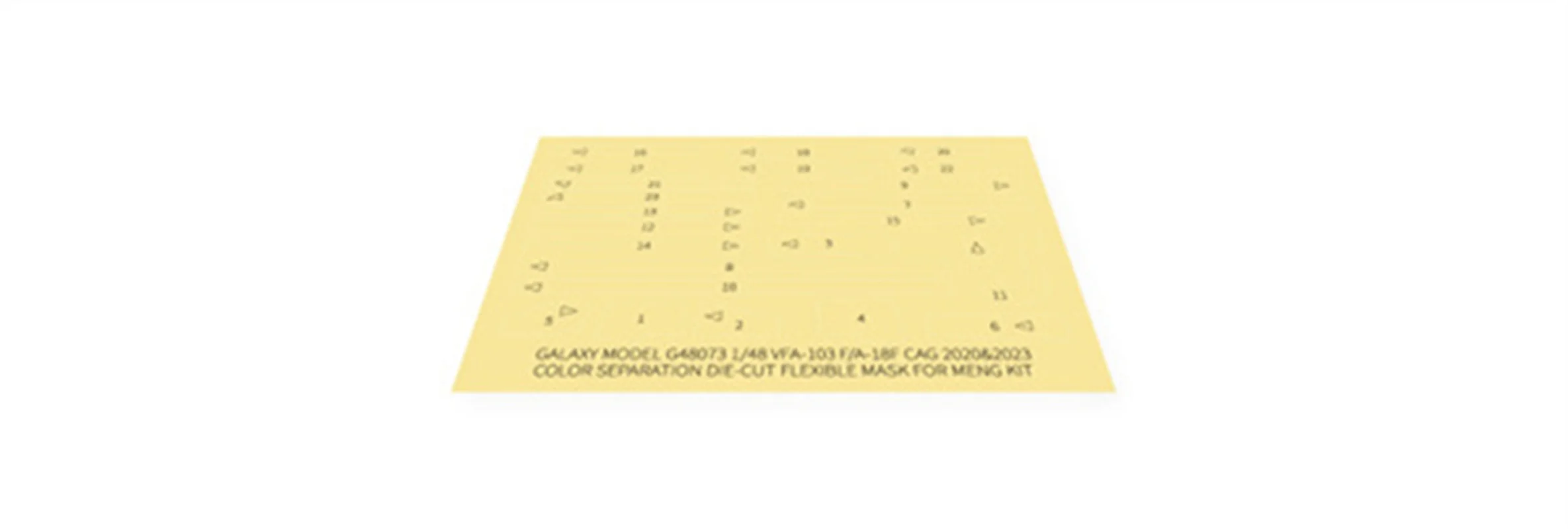 Galaxy 1/48 Schaal F/A-18F VFA-103 Jolly Rogers AG-200 2020 & 2023 Bloemlezing Decal Masker voor Meng LS-013 Model Kit # G48073