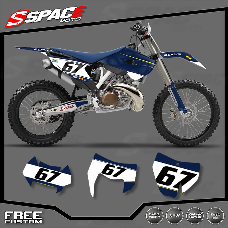 

SPACE пользовательские мотоциклетные графические наклейки для Husqvarna TC FC 2014 2015 TE FE 2014 2015 2016, наклейки, наборы наклеек