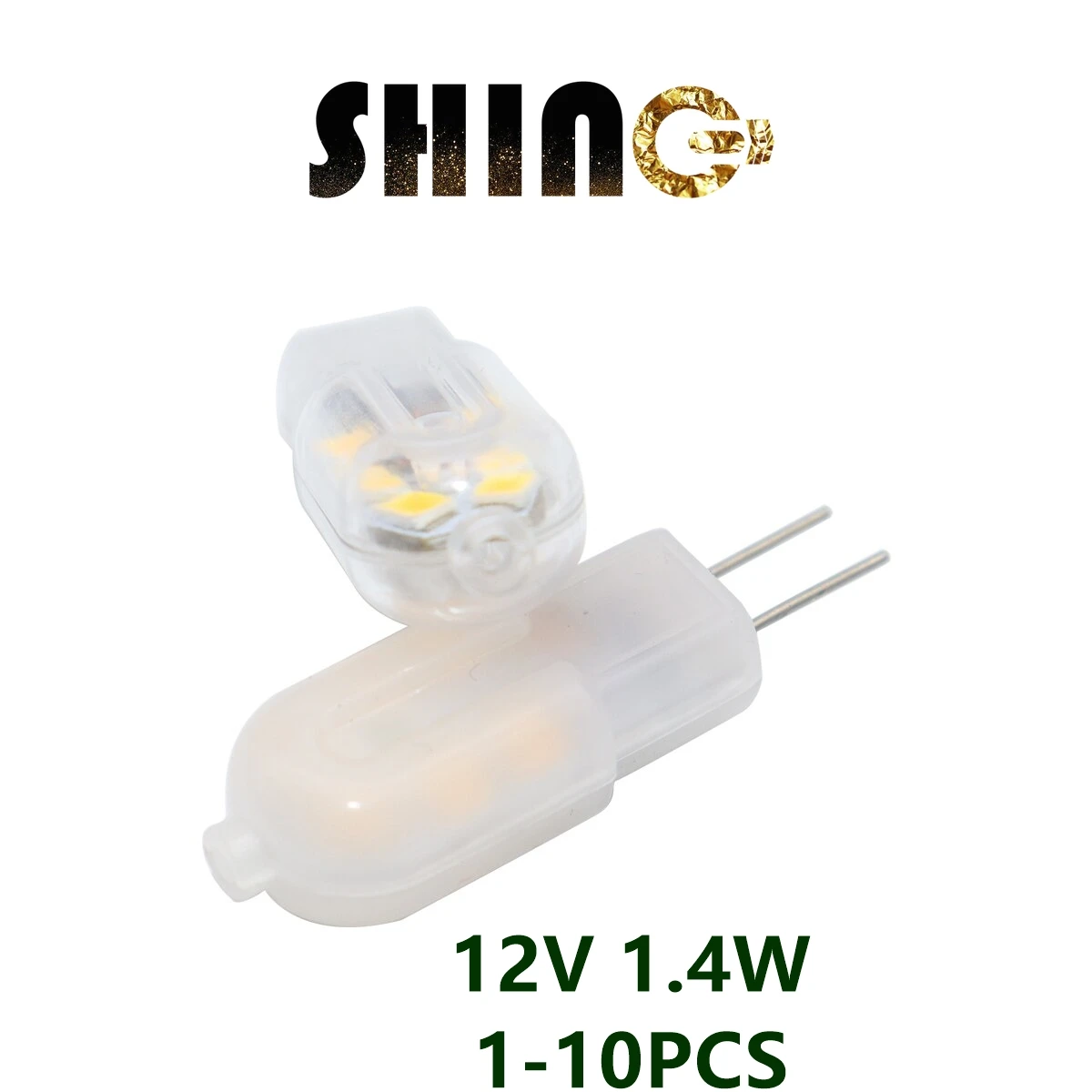 

1-10PCS LED Mini Bulb G4 12V 1.4W High Bright 3000k/4000k/6000k Suitable for Crystal Lamp Living Room and Office Lighting