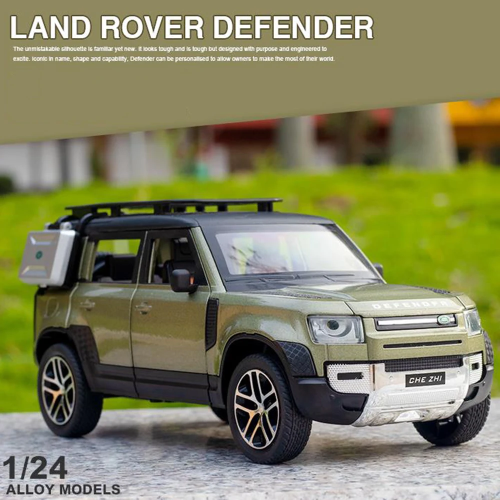 

1/24 Land Rover Defender Car Model Alloy Diecast Metal SUV Toy Car Model Simulation Vehicles Toys For Children Gifts Collection