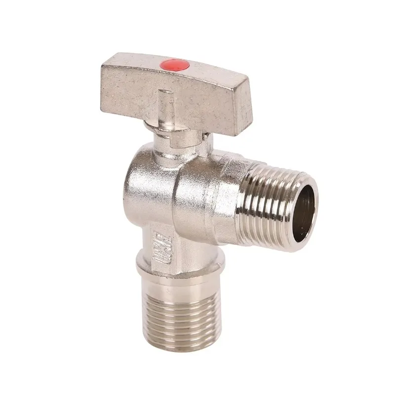 High quality water gas pipeline angle valve external thread angle gas pipeline ball valve
