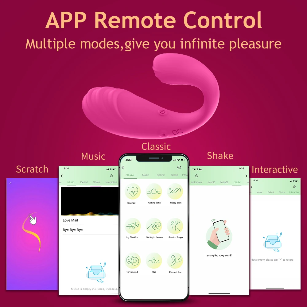 Wireless Bluetooth APP Vibrator Panties Wearable Vibrating Egg Clitoris Stimulator G Spot Massager Sex Toy for Adults