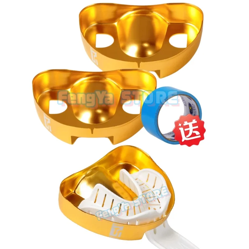 1 Pair Full Denture Fixed Implant Plaster Modeling Tray Dental Lab Full Denture Enclosure Base Plaster Model Making Mold Box