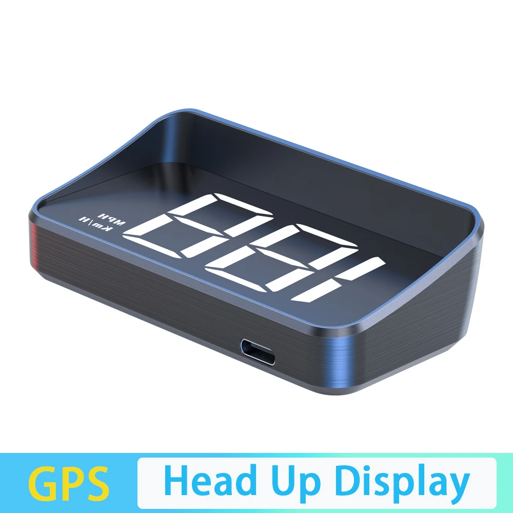 

M2 HUD Look up Display Car Head-up display Windshield White Big Font projection GPS Suitable for All Cars USB 5V