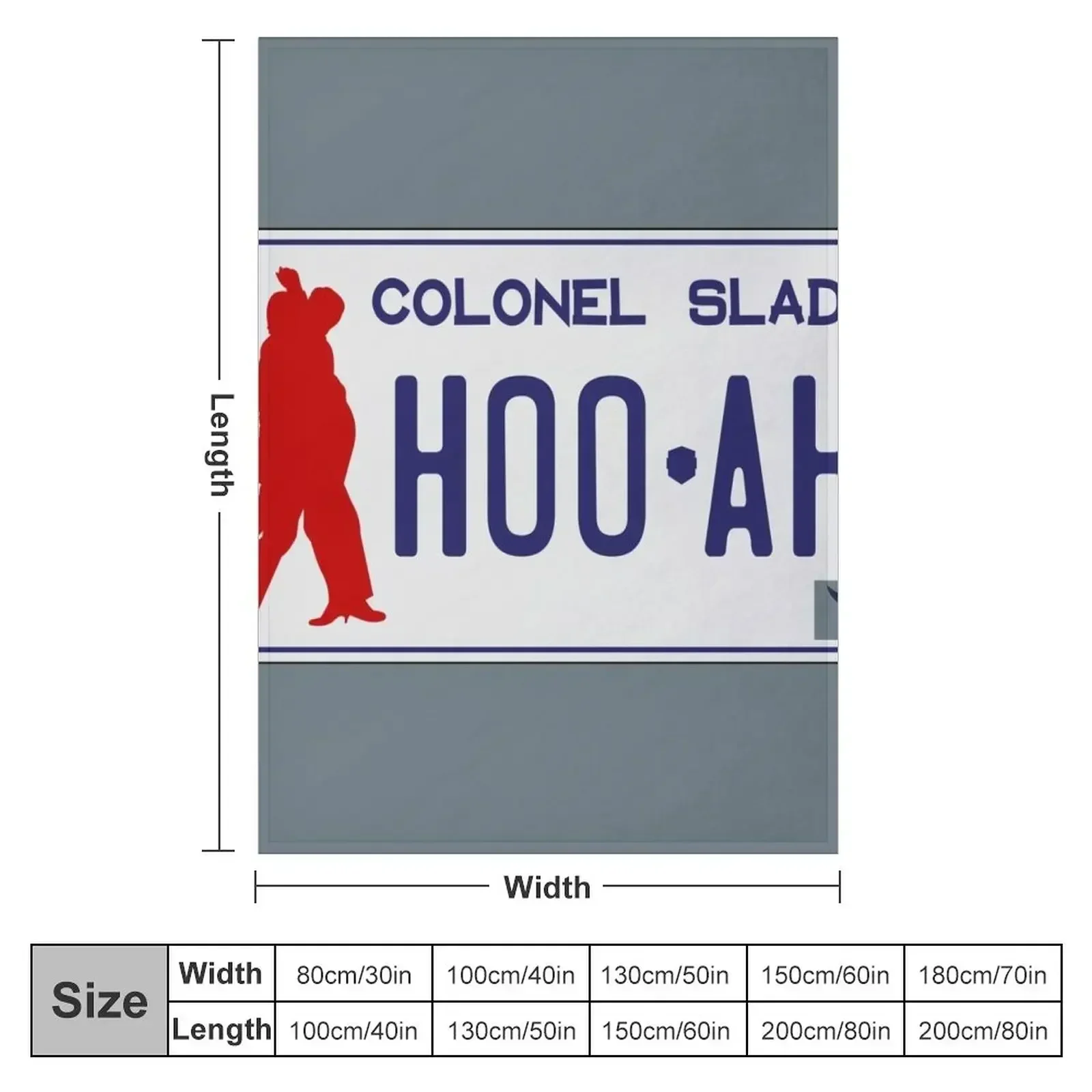 Colonel Slade Throw Blanket Personalized Gift Soft Big Blankets