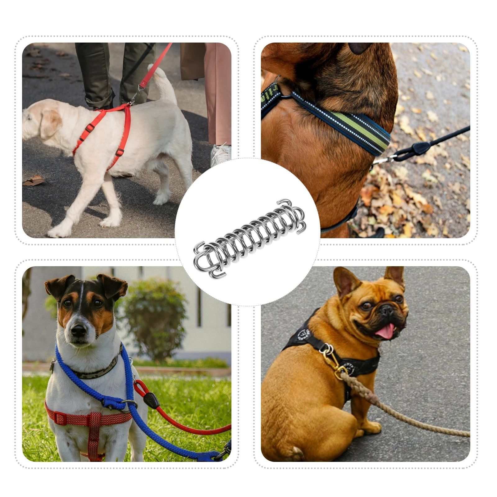 

Heavy Duty Dog Leash Shock Absorbing Spring For Large Dogs Bungee Tension Pet Walking Training Outdoor Leash Spring
