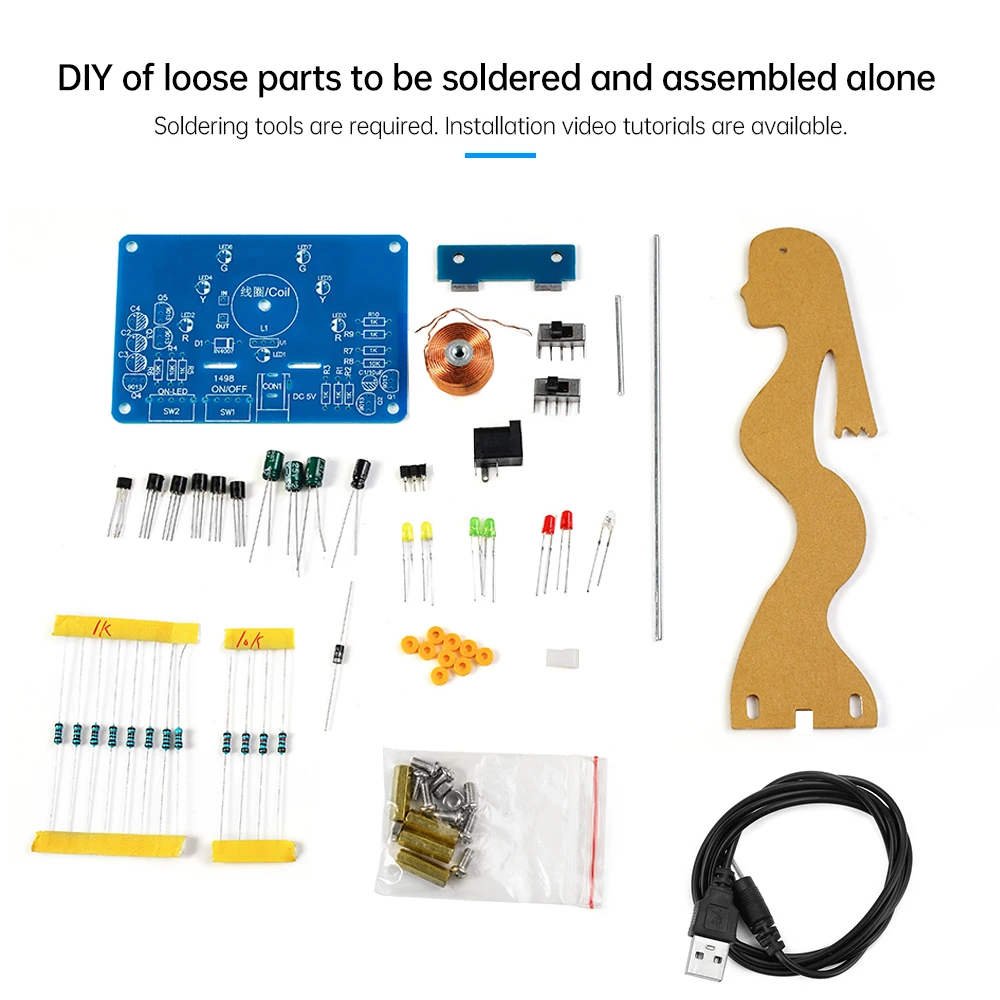 Электронная фотомагнитная качалка DC 5 В, набор «сделай сам» для эксперимента по электронике, обучающий инструмент для эксперимента