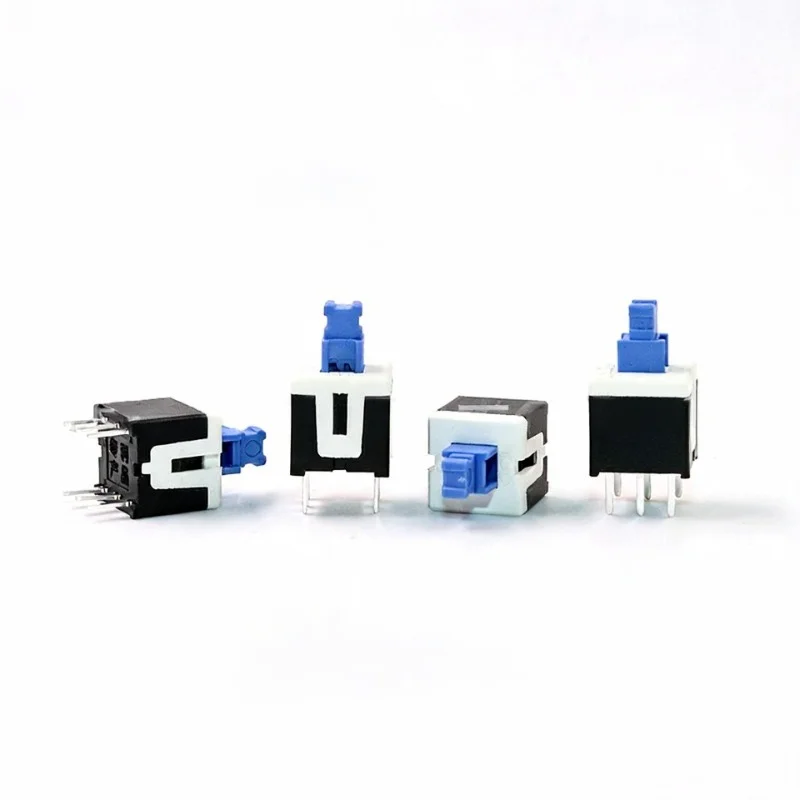Push Button Switch Kit 50Pcs 5.8x5.8-8.5x8.5mm 6 Pin Latching Momentary Tactile Assortment for Arduino