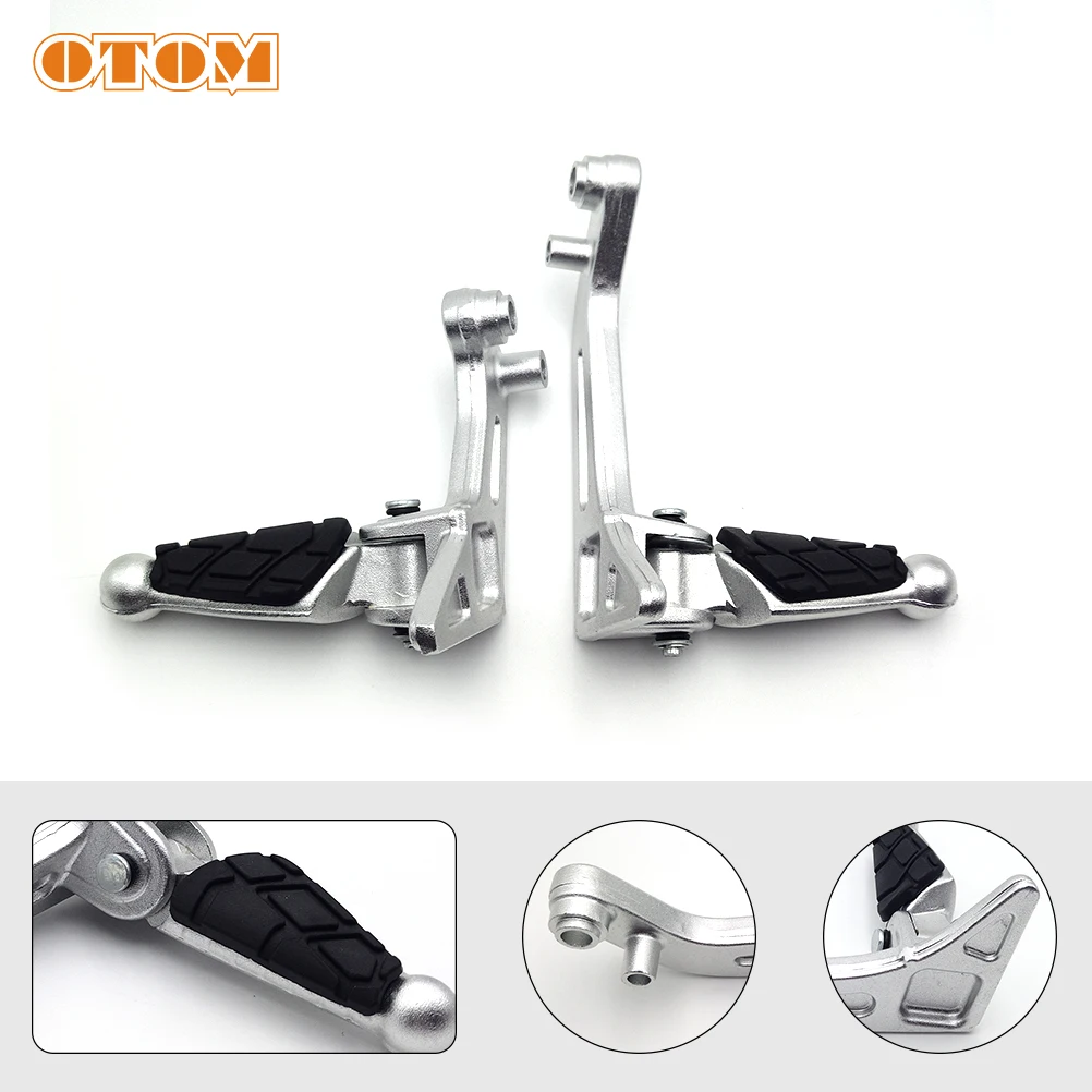 

OTOM Passenger Footrests Support Kit Motorcycle Rider Rear Foot Pegs Pedal For KEWS K16 HENGJIAN Pit Bike Modified Accessories