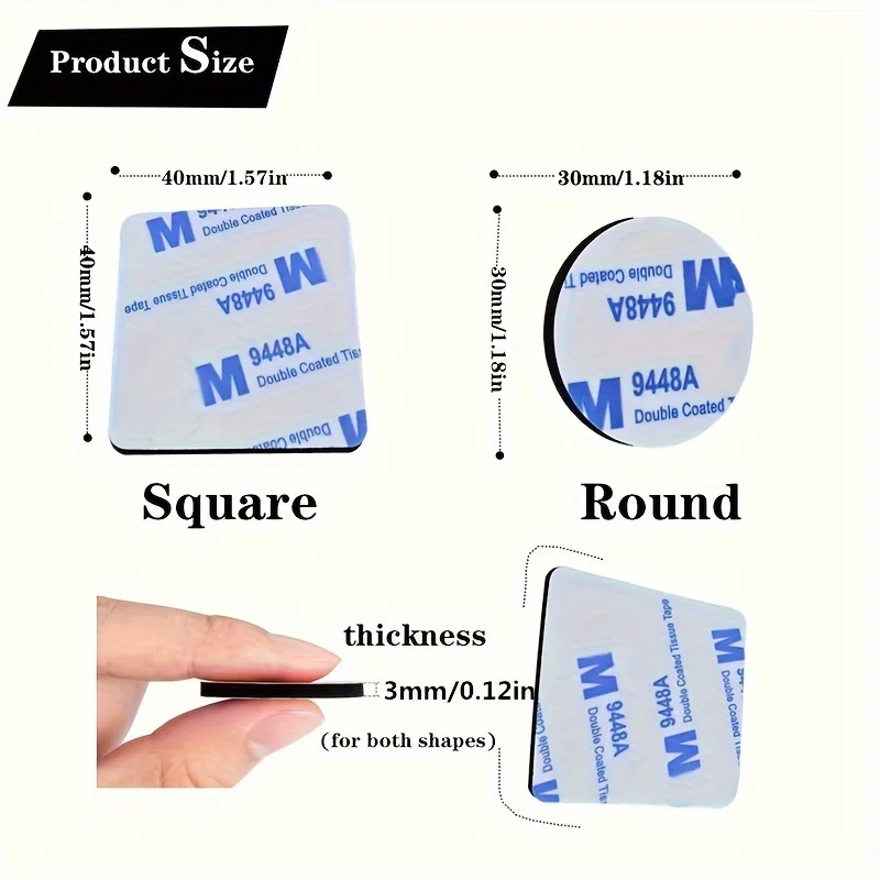 30pcs Strong Double Sided Foam Pads Self Adhesive EVA Foam Sticky Pad For Home Office Decor Sponge Mounting Wall