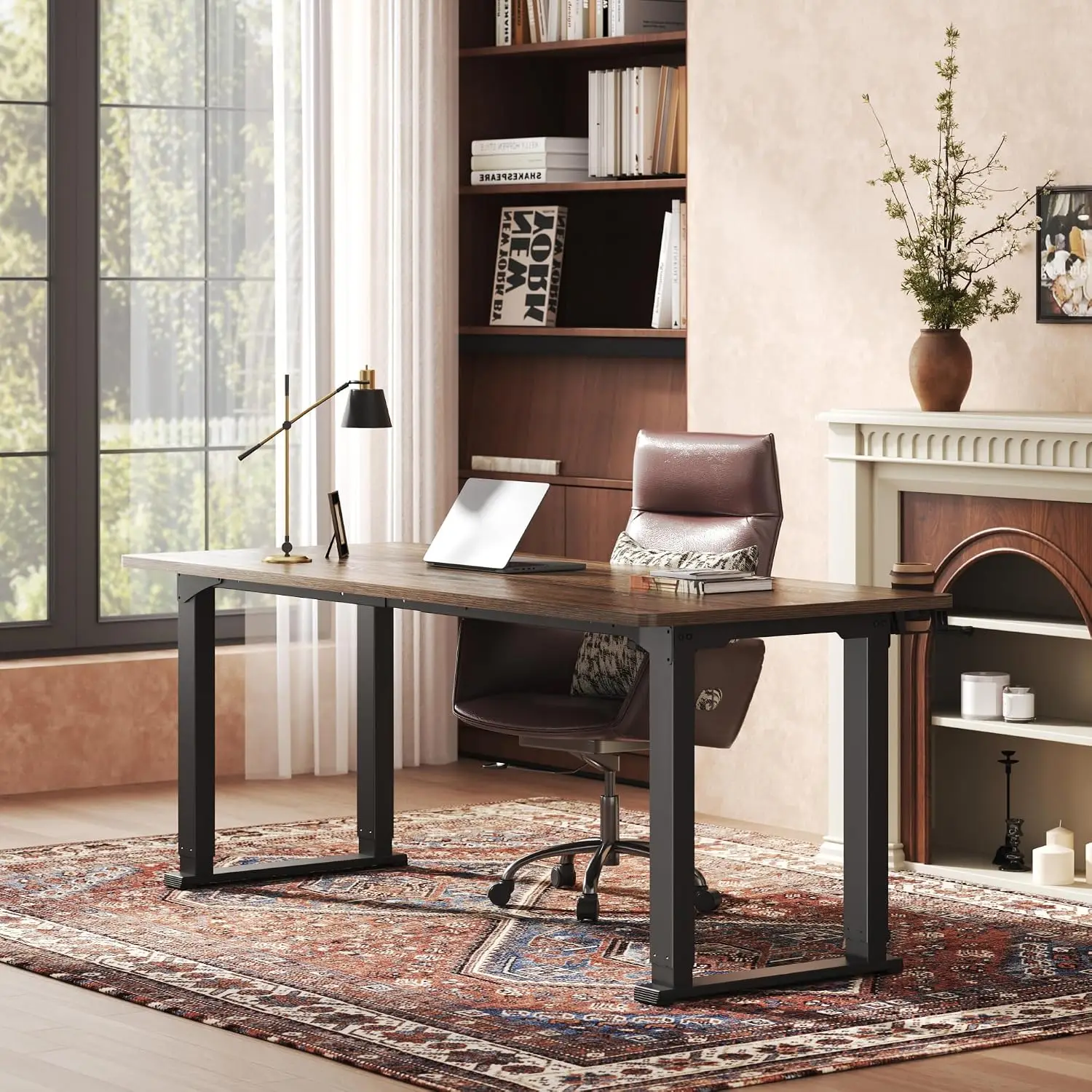 79x31'' 4 Leg Large Dual Motor Standing Desk for Home Office, Customized