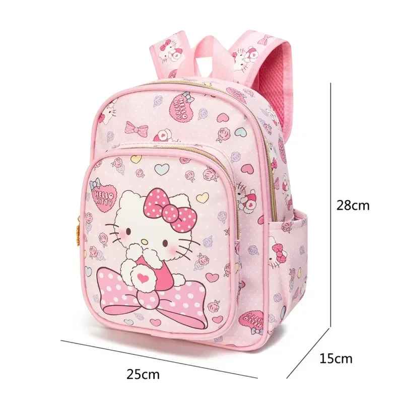 Kawaii Sanrioed My Melody Kindergarten Children\'s School Bag Kuromi Kitty Cat Backpack Shopping PU Waterproof Storage Bag Gifts