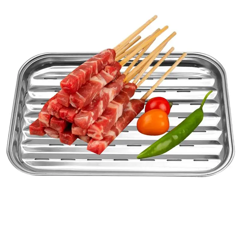 

Grill Pans For Outdoor Grill Multipurpose Vegetable Grill Pan BBQ Grill Topper Hollowed BBQ Grill Pan Outdoor Grill Pan For Home