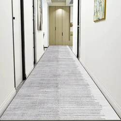 Modern Household Long Corridor Carpet Aisle Stairs Runner HOTEL Hallway Non-slip Long Rug Washable Floor Mats Customizable