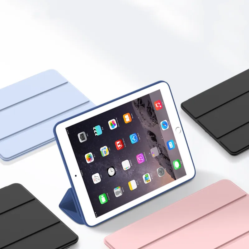 

Funda для iPad Pro 12,9 дюймов 2022 2021 2020 Мягкий силиконовый тройной складной чехол для планшета с подставкой для iPad Pro 12 9, чехол 2022