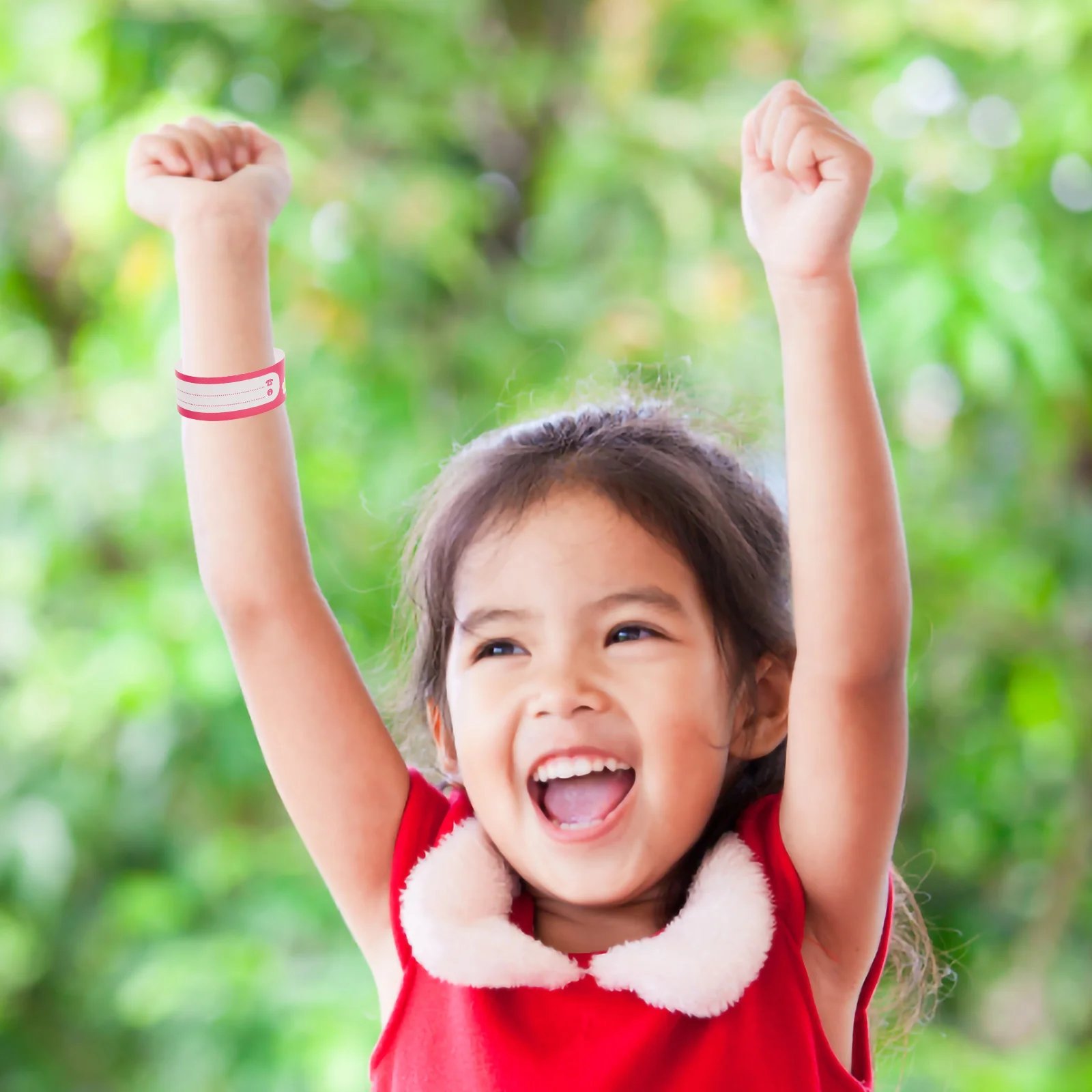 20Pcs Adjustable Anti Lost Safety Wristbands For Cartoon Pattern Waterproof PVC Bracelets With Button Name Phone Number