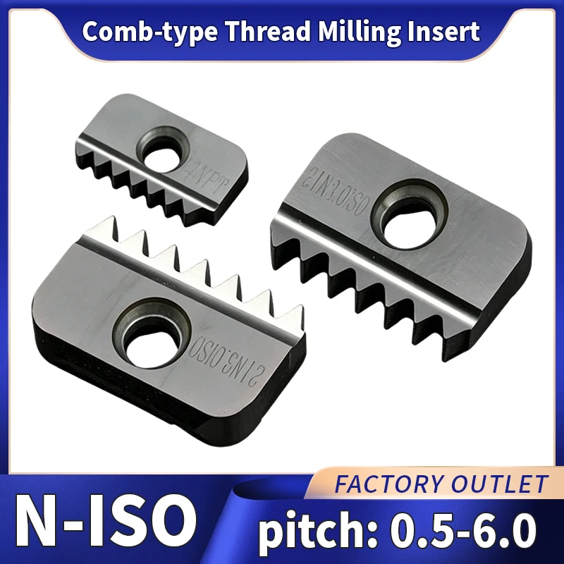 

Comb Milling Insert/thread Milling Insert/comb Blade 12/14/21/30 40N1.0 1.5 2.02.5ISO CNC TOOLS
