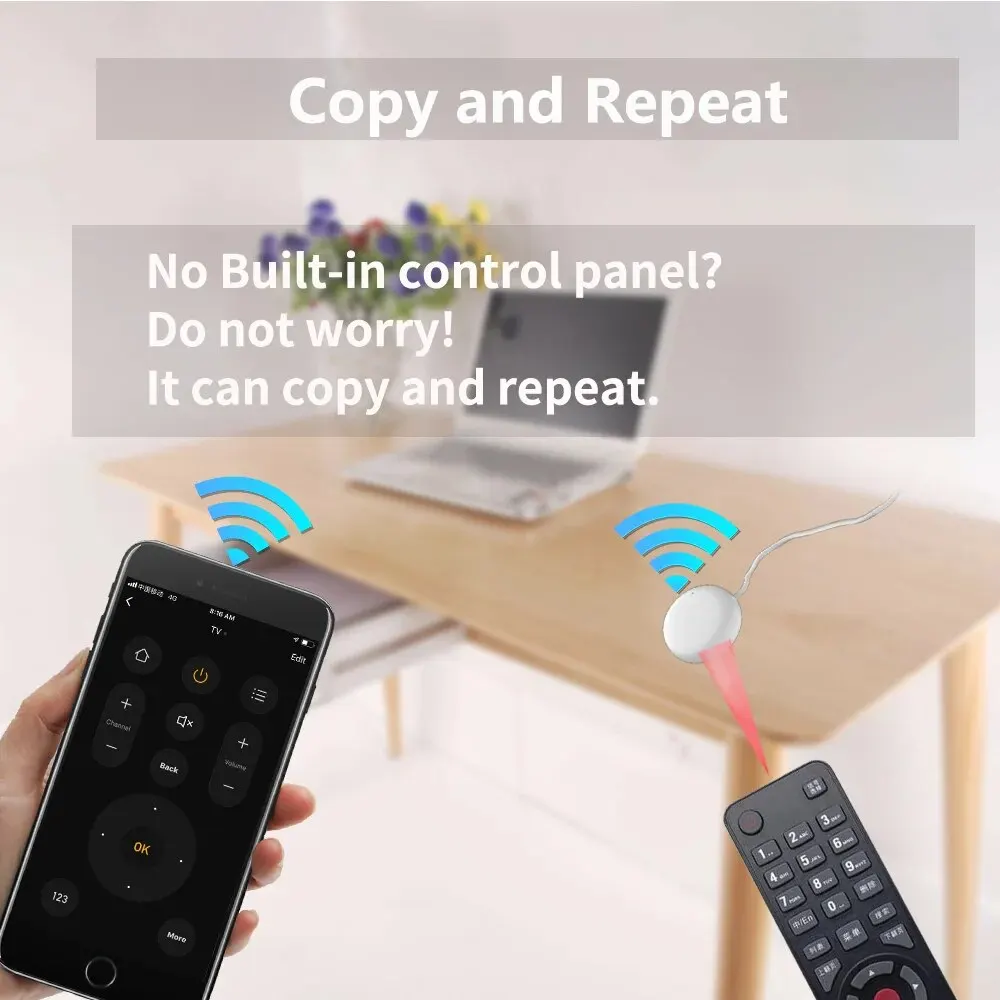 WiFi IR Remote For Smart Home APP SmartLife Remote Control For TV DVD AUD AC Remote Works with Alexa Google Home Yandex Alice