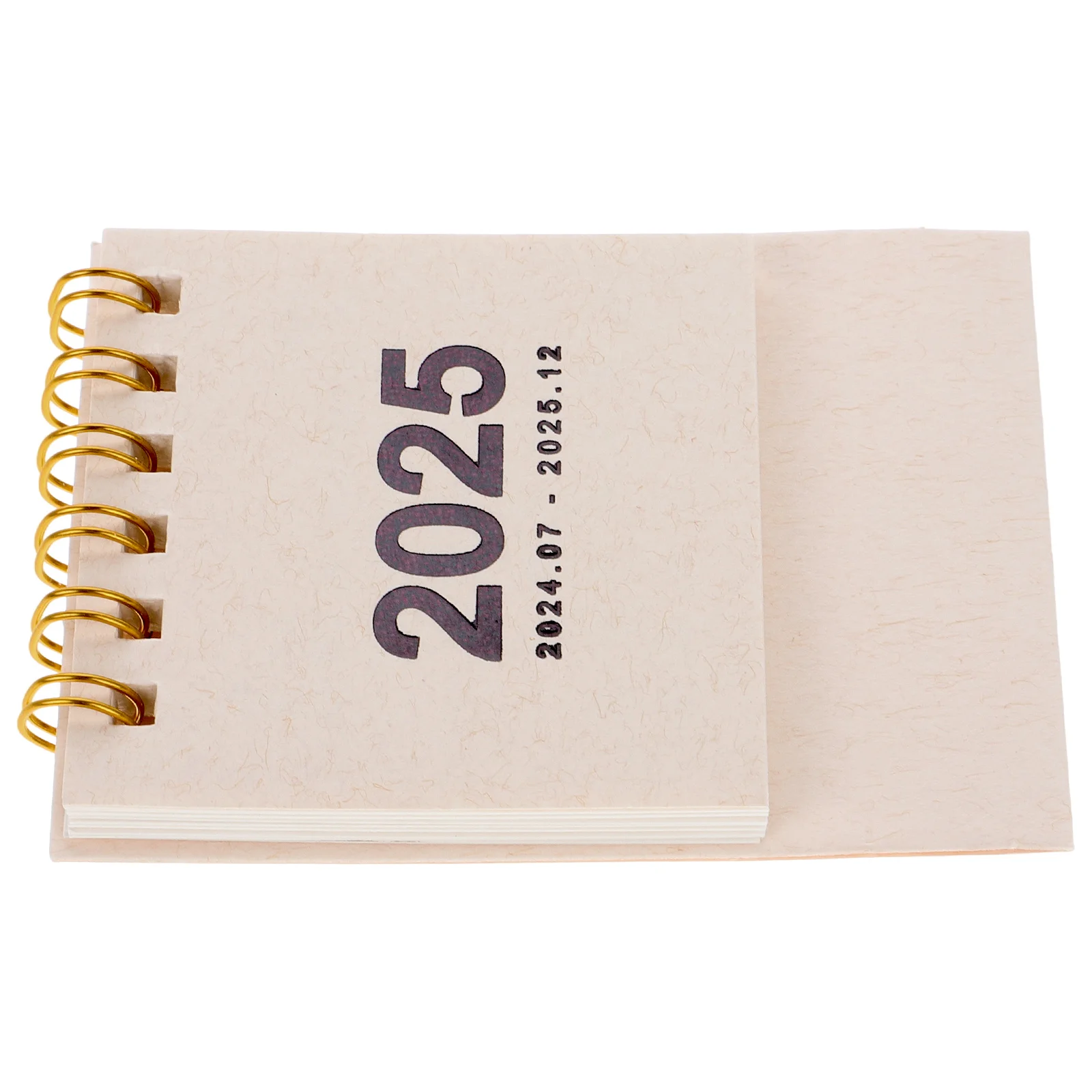

Creative Mini Desk 2024-2025 Freestanding Flip Compact Office Table Portable Standing Pocket Calendar Smooth Paper Material