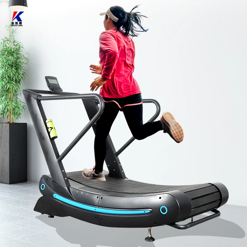 Factory Price Commercial  Non-Motorized Curved Treadmill High Quality Air Runner Equipment for Gym Unpowered Fitness Machine