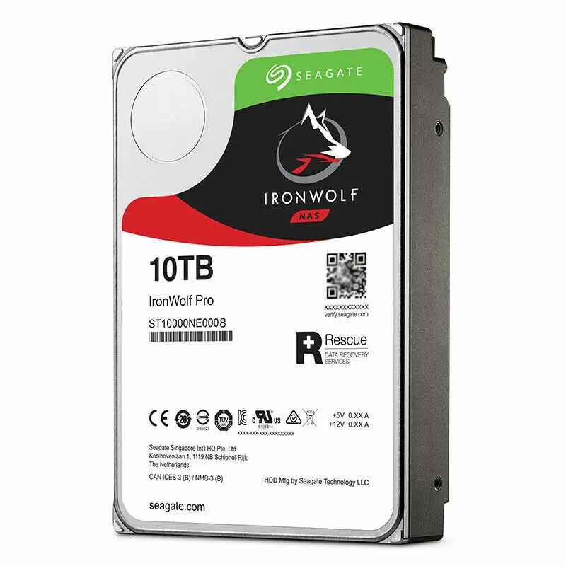 Seagate ST10000NE0008 IronWolf Pro 10TB 7200 RPM 256MB Cache SATA 6.0Gb/s 3.5