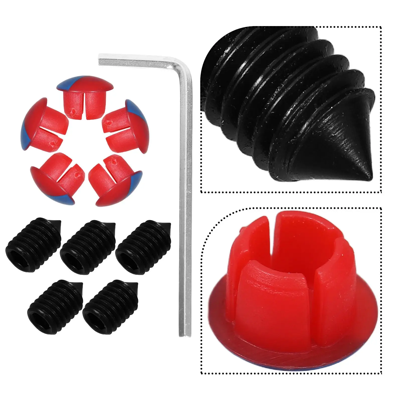 Kraangat 5-delig Universele Gootsteenkraan Cover Warm Koud Waterklep Keuken Badkamer Gootsteen Gat Stopper Accessoires
