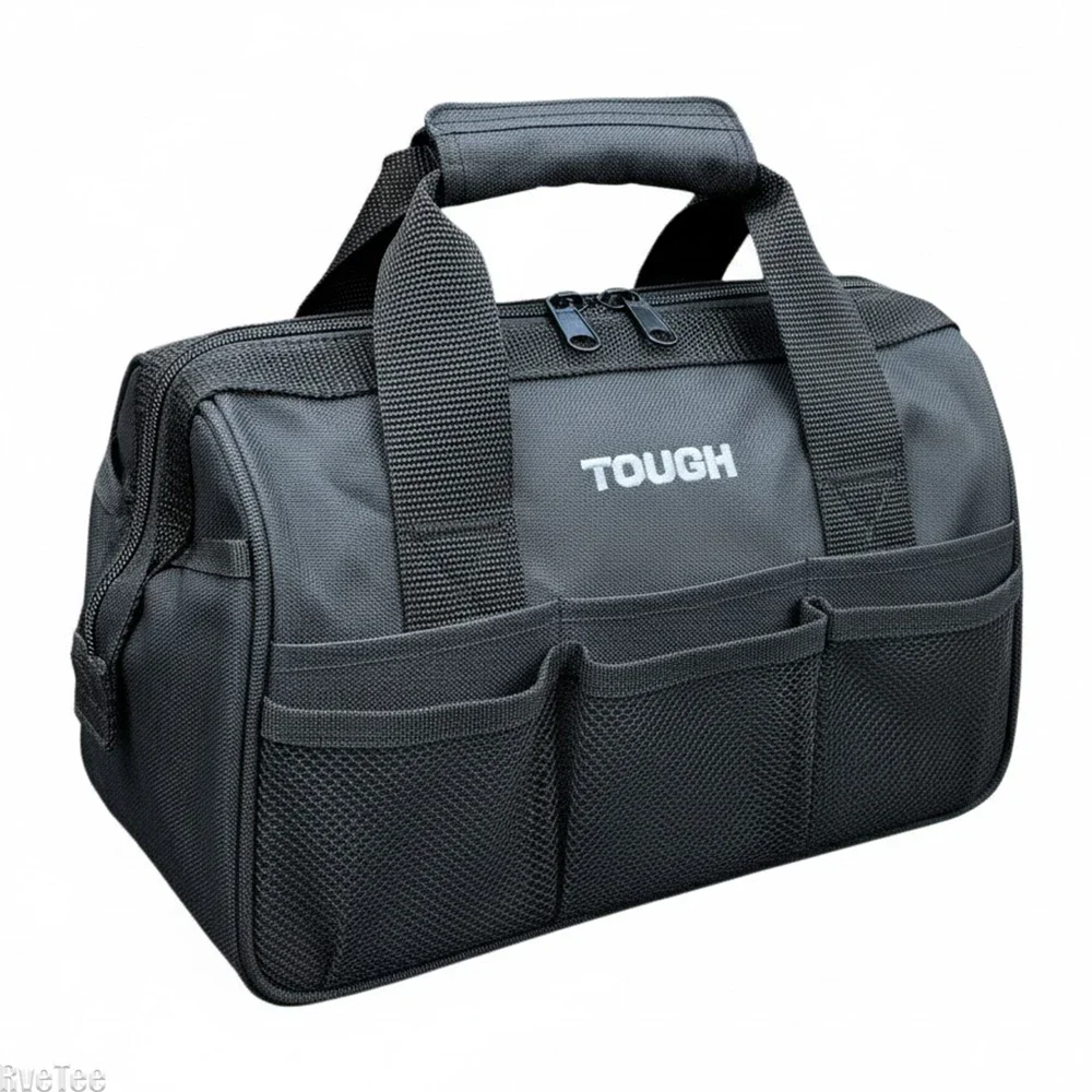 Heavy Duty 12in Electrician Tool Bag with 10 Pockets And 14 Jacks for Organizer United States Made