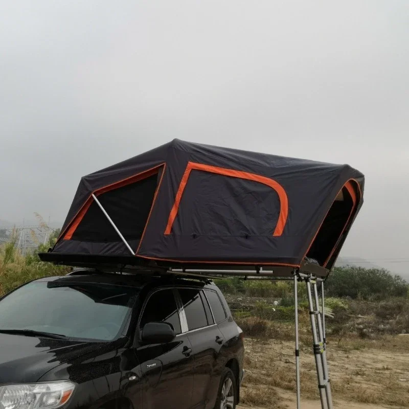 

Outdoor aluminum alloy roof tent fully automatic folding mountain tourism camping hardtop