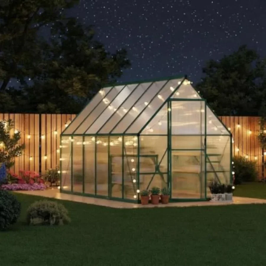 6x11 Feet Walk-in House, Polycarbonate Panels and Aluminum Frame