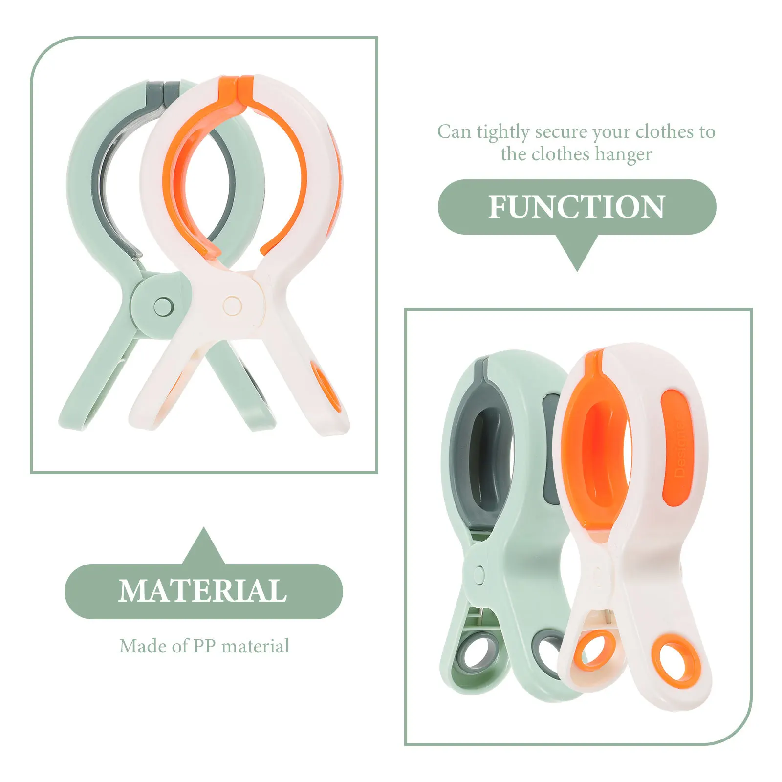 

10Pcs Beach Towel Clips PP Material Windproof Clothespins for Pool Lounge Chairs Secure Quilt Scarf Hat Fixing Clip Holders