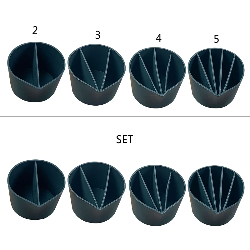 2/3/4/5Holes Silicone Mold Cup Dispenser Color Modulation Mini Cup for DIY Epoxy