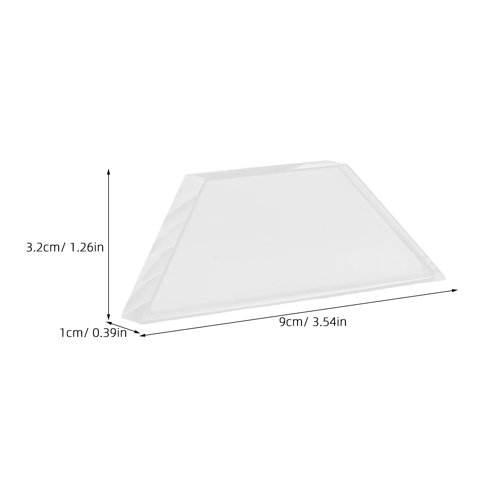 Lentille optique trapézoïdale en verre Transparent, pour expérience physique et scientifique, accessoire optique, équipement d'expérimentation