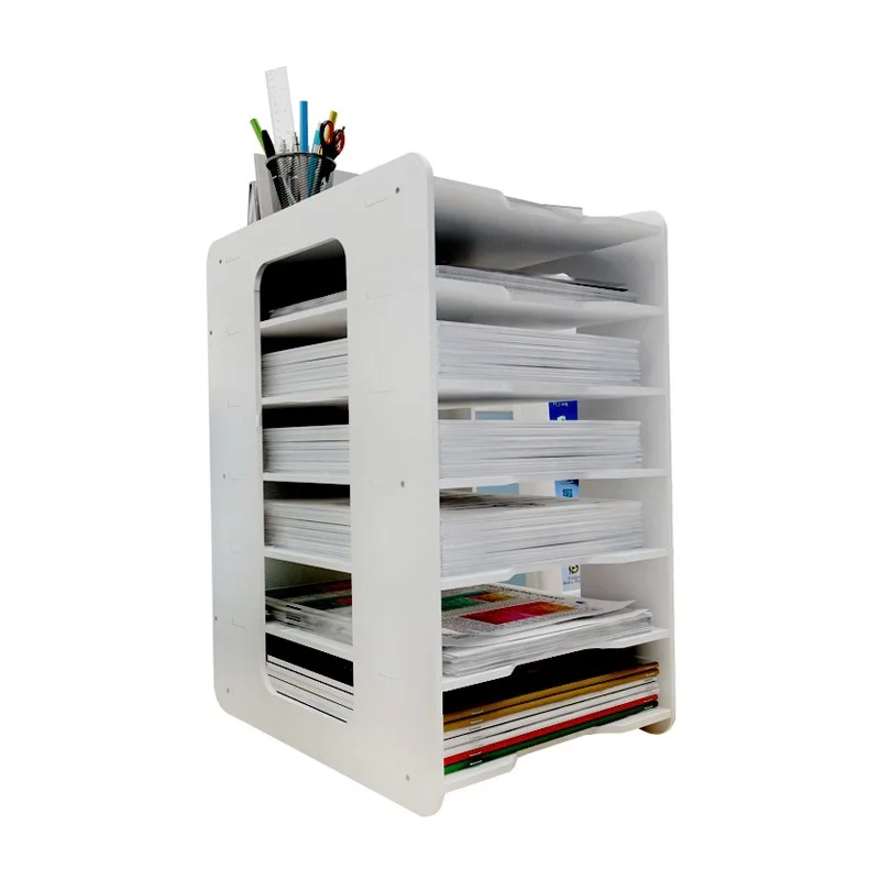 Simple Office Desktop File Shelf Shelf Desk Folder Storage Box File
