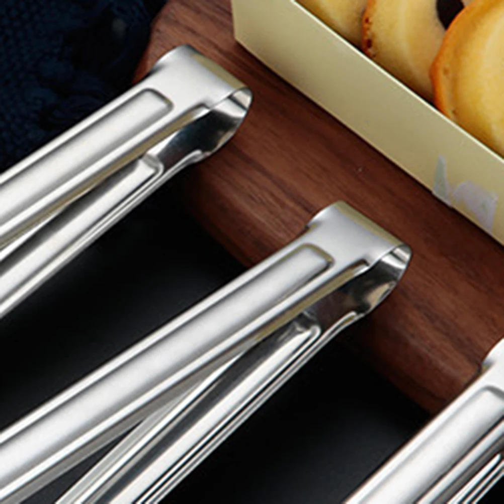 

Stainless Steel Food Tongs 12 Inch Bbq Buffet Party Kitchen Serving Utensils For Steak Pizza Bread Lightweight Durable Clip Tong