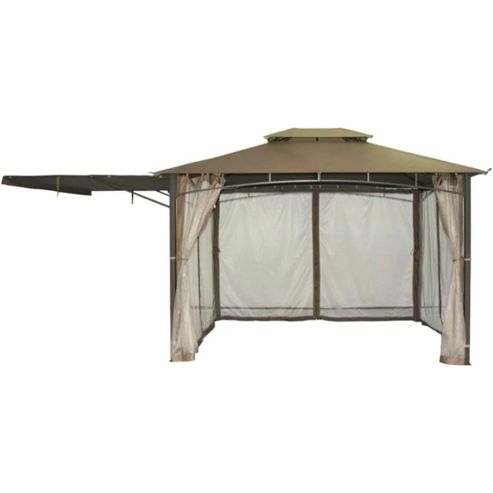 

Custom Fit Replacement Canopy Top Cover Compatible with The Casual Way Awning 10x12 Gazebo - Classic Sand Beige