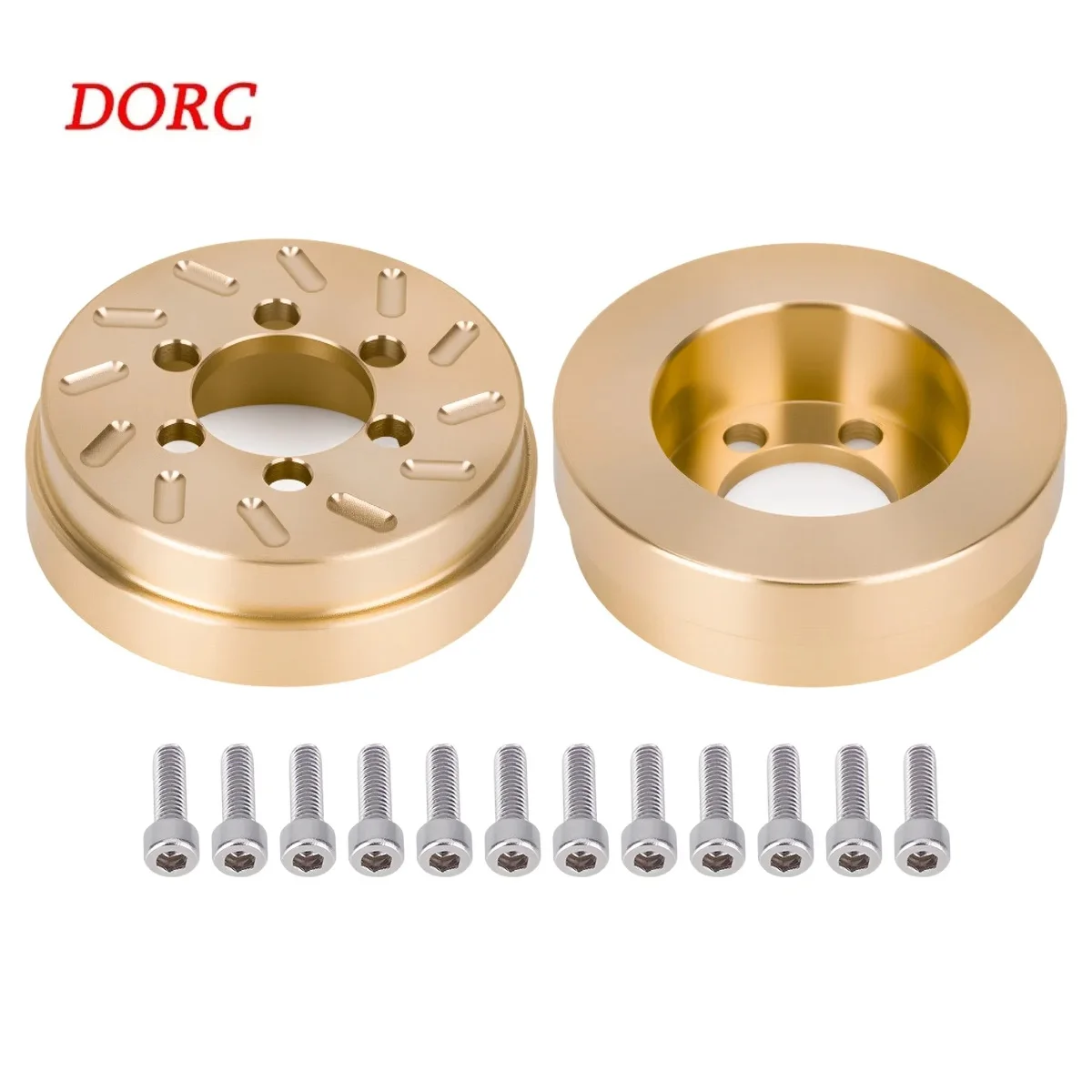 1.9 2.2 Wheel Rims Brass Weights 2/4Pcs – 62g Internal Counterweight for SCX10 TRX4 TRX6 1/10 Crawler