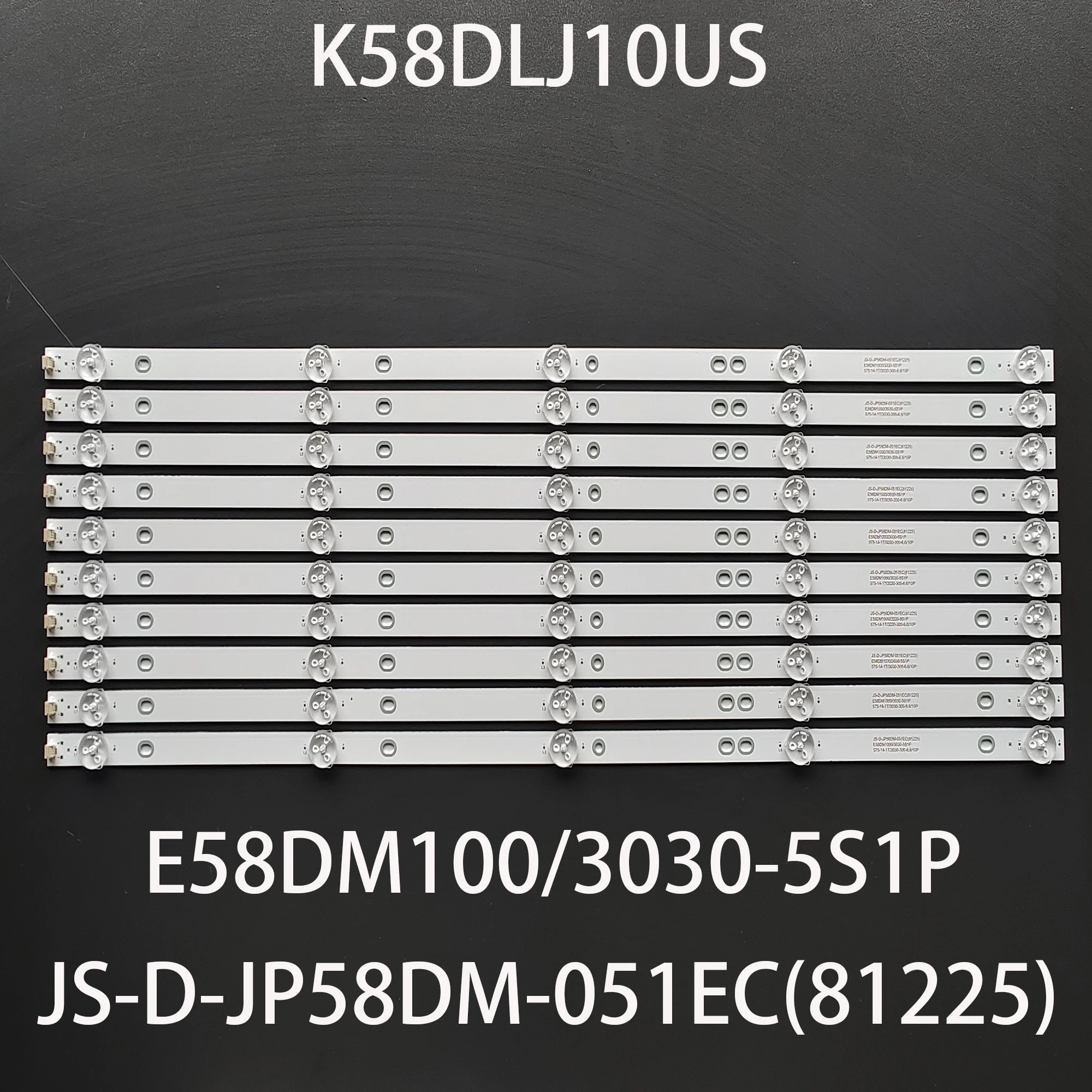 10pcs/set LED bar 5LED for TD K58DLJ10US polaroid 58 tvled584k01 JS-D-JP58DM-051EC(81225) E58DM100 3030-5S1P