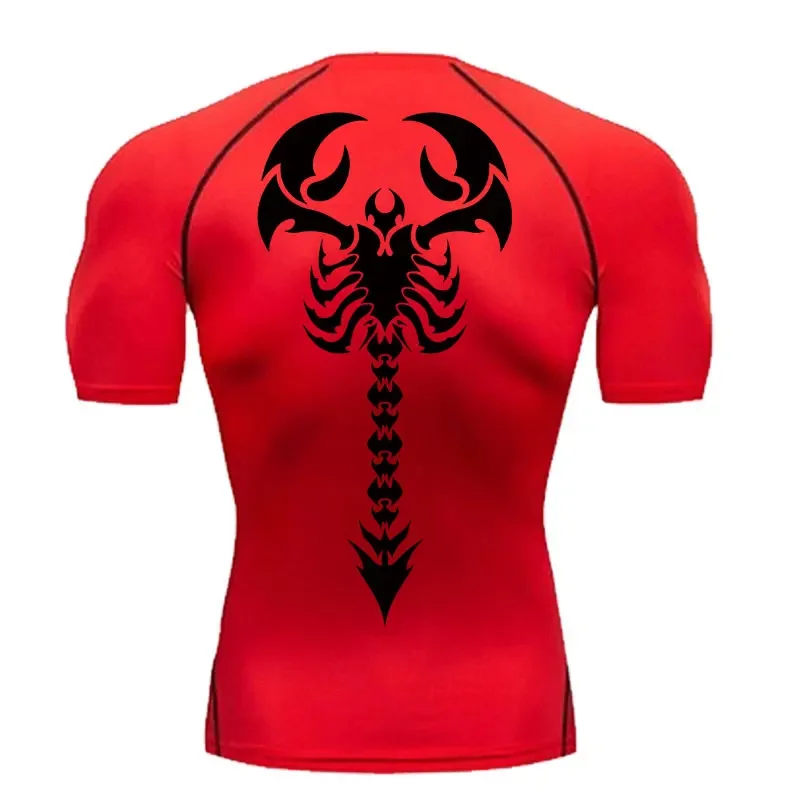 Men\'s Gym Clothing Sun Protection Sports Second Skin Running T-shirt Fitness Long Sleeves Compression Shirt Workout Clothing