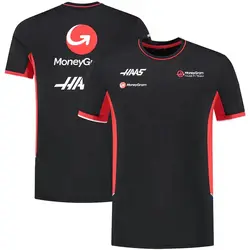 Haas F1 Moneygram Team Style T-Shirt Outdoor Sports Quick-Drying T-Shirt New Hot Selling T-Shirt Casual Fashion Tops