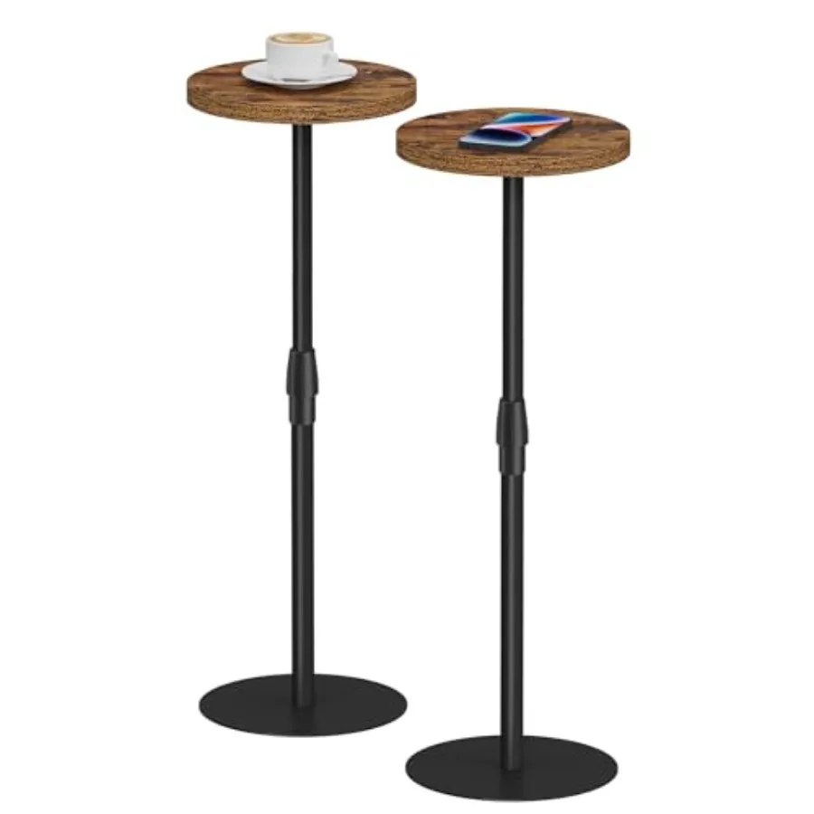 

Tall Round Side Table Small End Table Set of 2 Drink Table Pedestal Side Table livingroom TB01BB0962