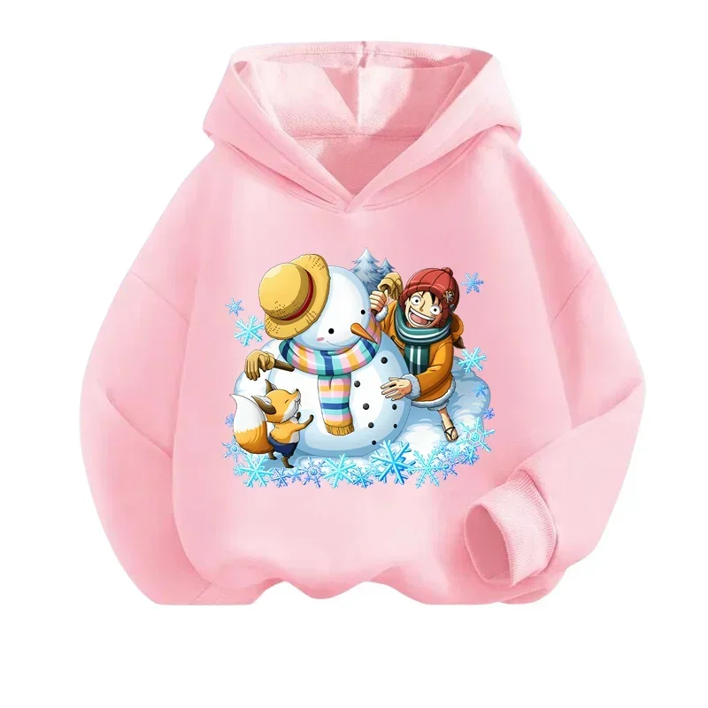 

One Piece Pirate King Spring And Autumn Children Hoodie Jackets For Boys And Girls Cartoon Printing Children's Sportswear Jacket