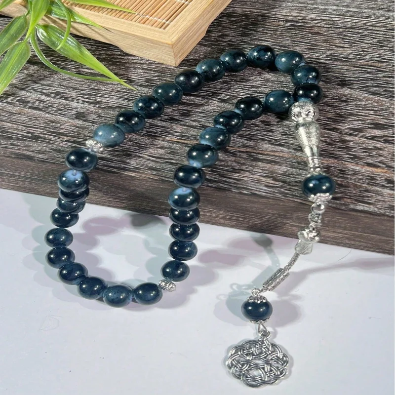 1pc Muslim Single Bead Large Flower Prayer Beads, Islamic Worshiper Rosary Counting Beads, Religious Cultural Prayer Beads view 6