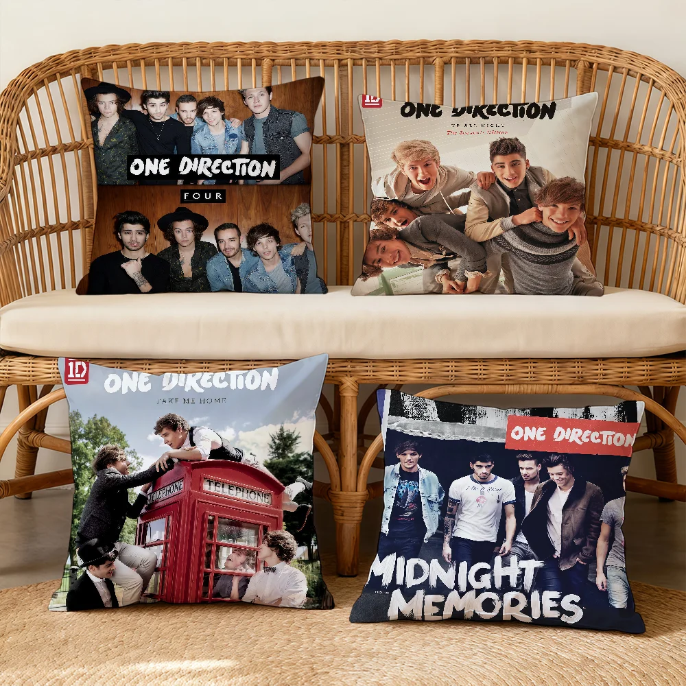 O-OneS D-DirectionS BAND Cushion Cover Square Decorative Throw Pillow Case Sofa Bed Living Room Anniversary Gifts