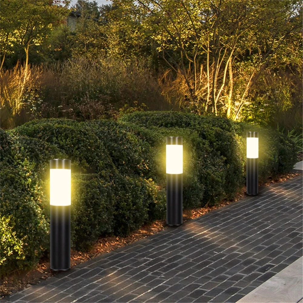 1/2/4 Pack Solar Garden Pathway Lights Outdoor LED Lighting Ground Plug Bollard Light for Patio, Gardens, Pathways,Lawn,Yard