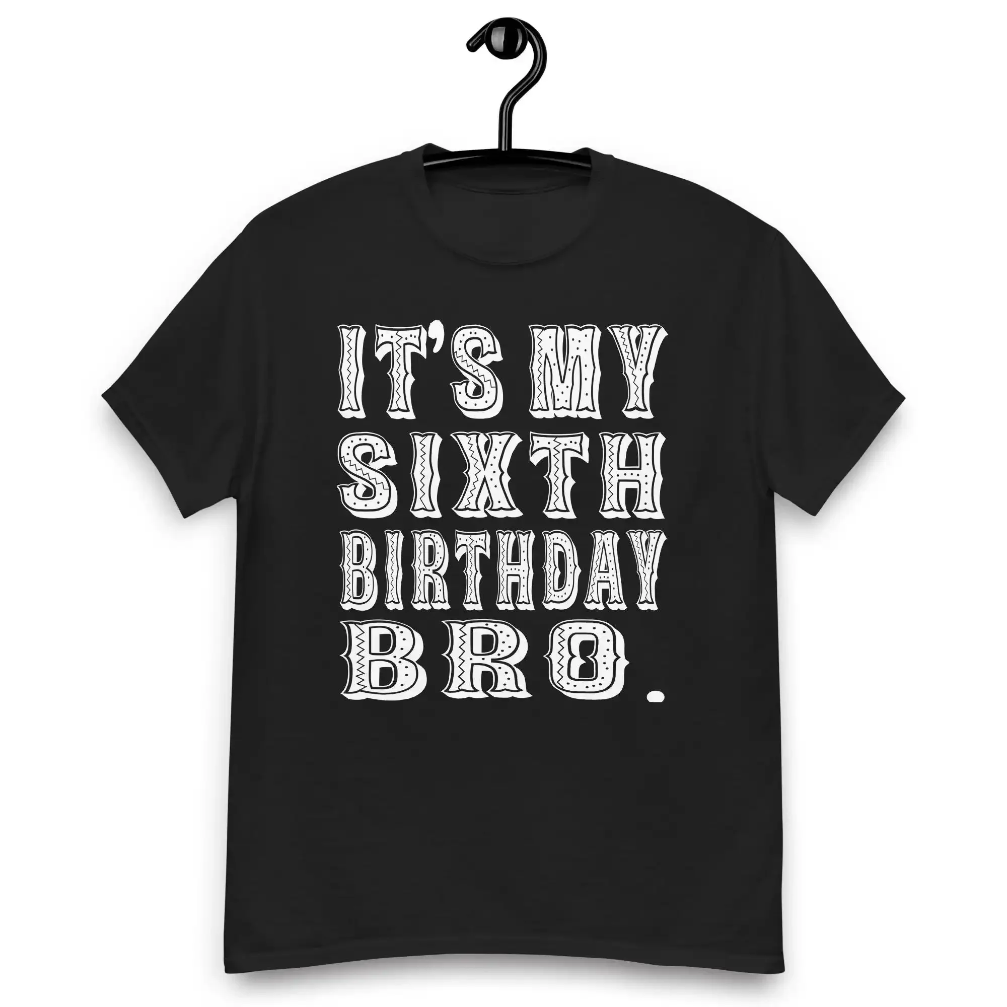 Funny Birthday Boy It s My 6th Video Game Pixel T Shirt