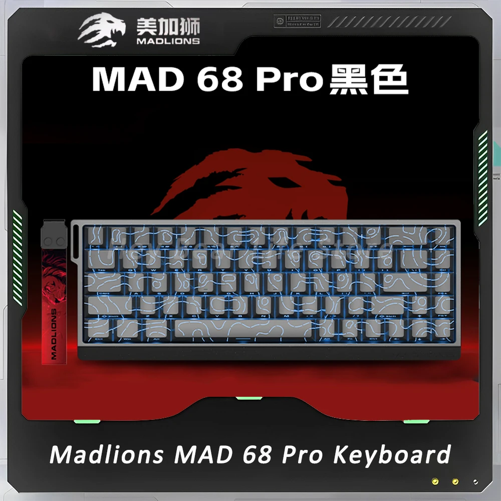 Madlions Mad 68 Pro Keyboard E-Sports Magnetic Switch Mechanical Keyboard Wired Customize Keyboard Pc Gamer Accessories Gift